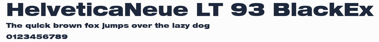 HelveticaNeue LT 93 BlackEx預覽圖