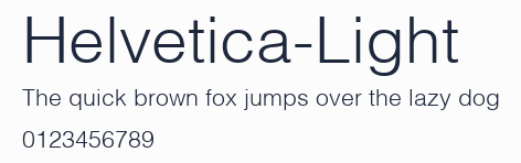 Helvetica-Light預覽圖