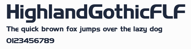 HighlandGothicFLF預覽圖