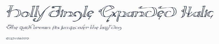 Holly Jingle Expanded Italic預覽圖