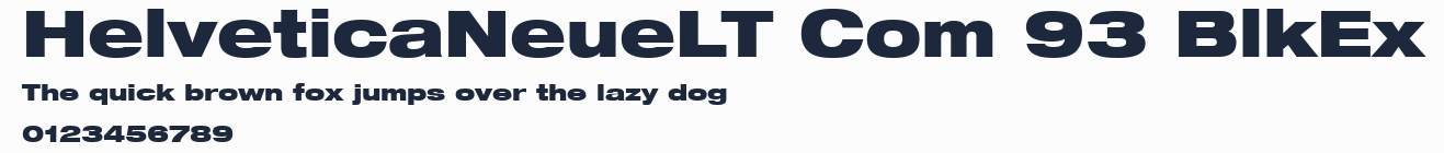 HelveticaNeueLT Com 93 BlkEx預覽圖