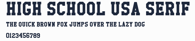 High School USA Serif預覽圖