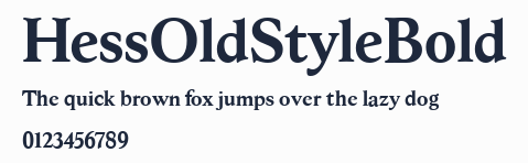 HessOldStyleBold預覽圖