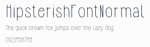 HipsterishFontNormal預覽圖
