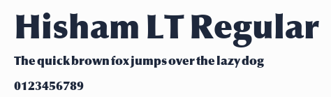 Hisham LT Regular預覽圖