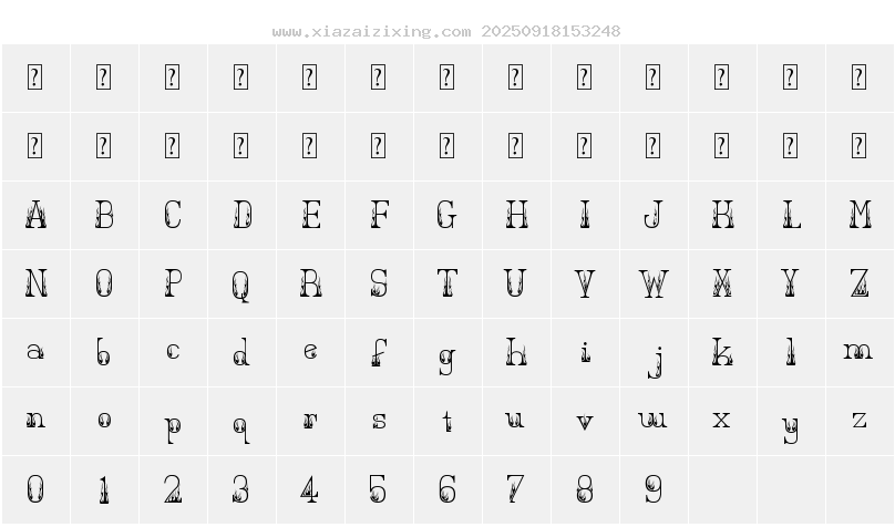 字符映射圖