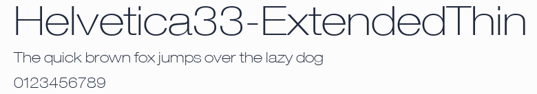 Helvetica33-ExtendedThin預覽圖