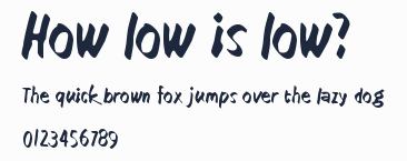 How low is low?預覽圖