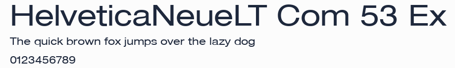 HelveticaNeueLT Com 53 Ex預覽圖
