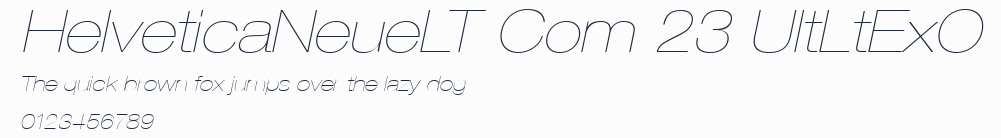 HelveticaNeueLT Com 23 UltLtExO預覽圖