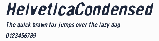 HelveticaCondensed預覽圖