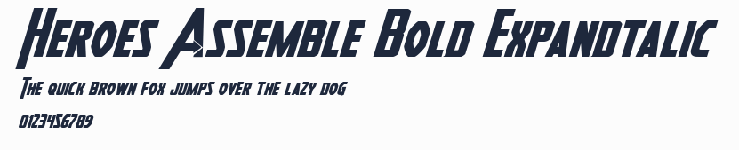 Heroes Assemble Bold Expandtalic預覽圖