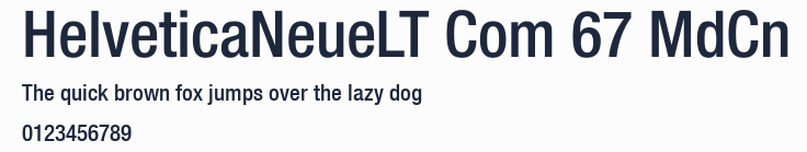 HelveticaNeueLT Com 67 MdCn預覽圖