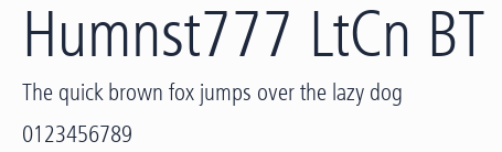 Humnst777 LtCn BT預覽圖