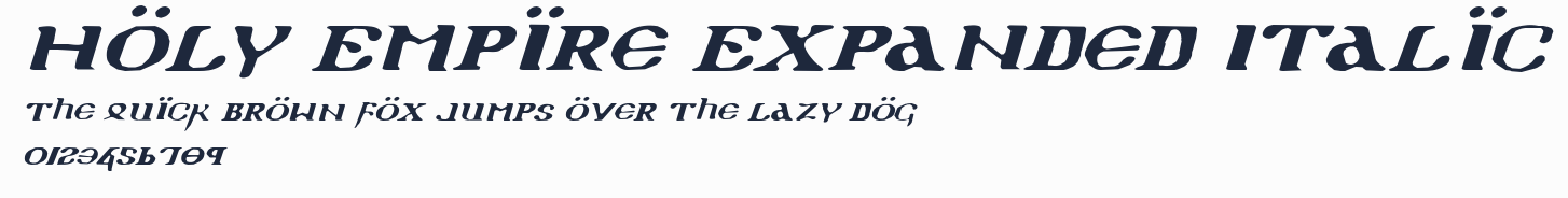 Holy Empire Expanded Italic預覽圖