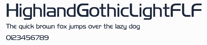 HighlandGothicLightFLF預覽圖
