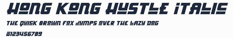 Hong Kong Hustle Italic預覽圖