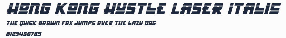 Hong Kong Hustle Laser Italic預覽圖