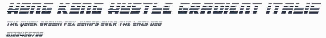 Hong Kong Hustle Gradient Italic預覽圖