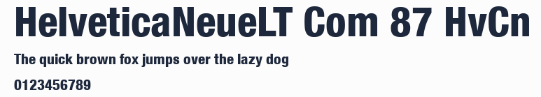 HelveticaNeueLT Com 87 HvCn預覽圖