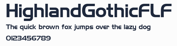 HighlandGothicFLF預覽圖