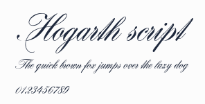 Hogarth script預覽圖