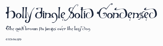 Holly Jingle Solid Condensed預覽圖