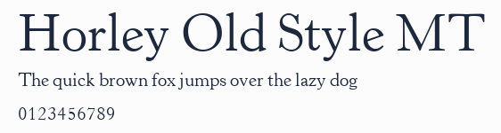Horley Old Style MT預覽圖