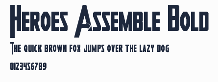 Heroes Assemble Bold預覽圖
