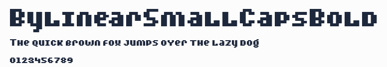 BylinearSmallCapsBold預覽圖