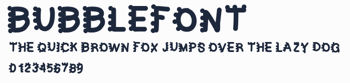 bubblefont預覽圖