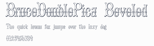 BruceDoublePica Beveled預覽圖