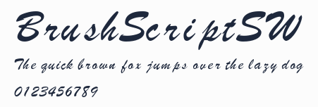 BrushScriptSW預覽圖