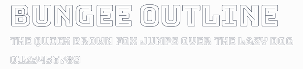 Bungee Outline預覽圖
