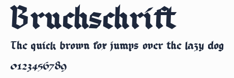 Bruchschrift預覽圖