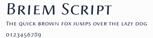 Briem Script預覽圖