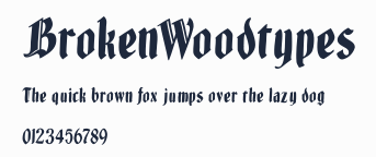 BrokenWoodtypes預覽圖