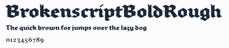 BrokenscriptBoldRough預覽圖