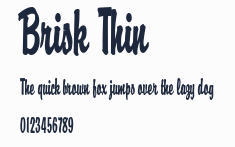 Brisk Thin預覽圖