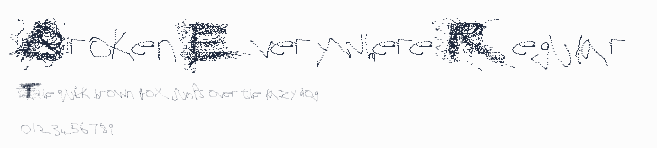 Broken Everywhere Regular預覽圖