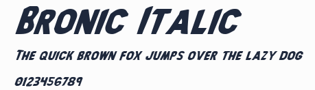 Bronic Italic預覽圖