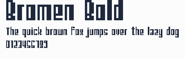 Bromen Bold預覽圖
