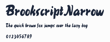 BrookscriptNarrow預覽圖