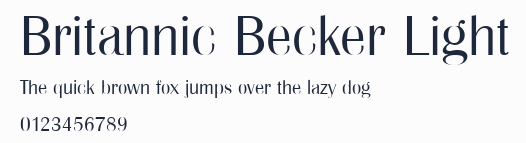 Britannic Becker Light預覽圖