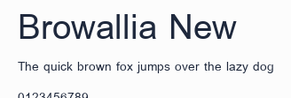 Browallia New預覽圖