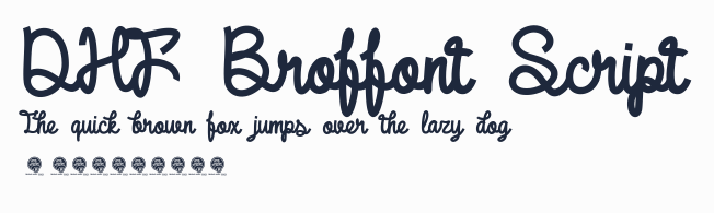 DHF Broffont Script預覽圖