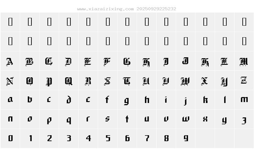 字符映射圖