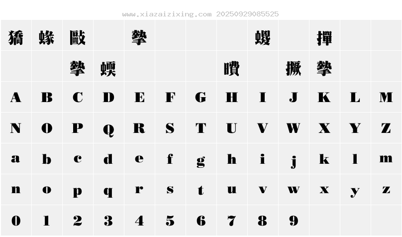字符映射圖