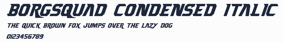 Borgsquad Condensed Italic預覽圖
