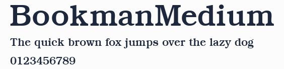 BookmanMedium預覽圖